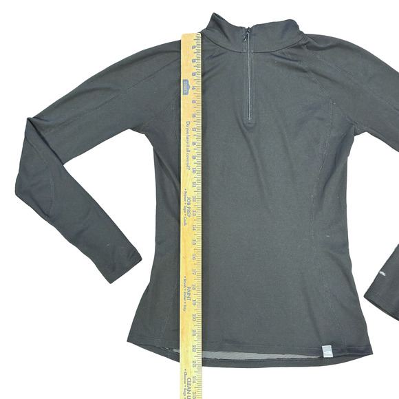 The North Face Black Long Sleeve Athletic Stretch Modern 1/4 Zip Collared Small - Picture 9 of 14